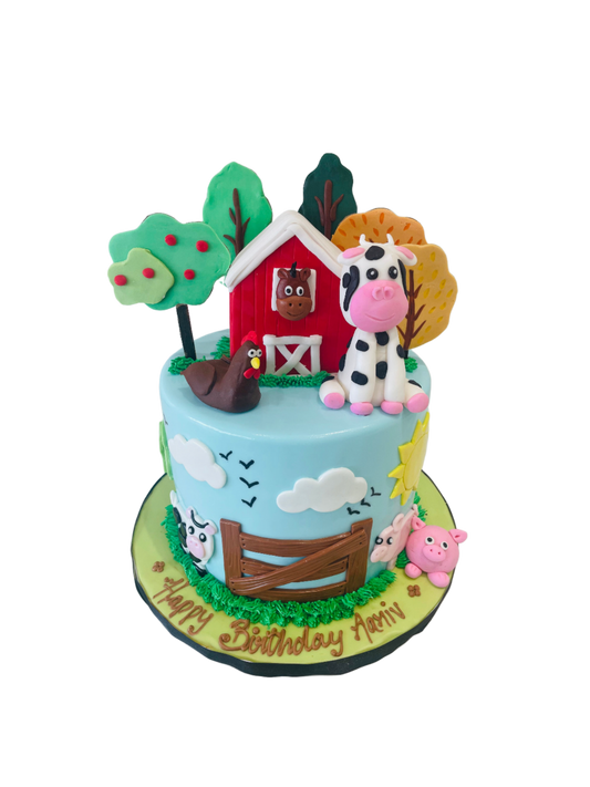 Aariv Animal Fondant Cake