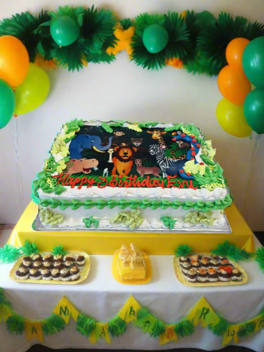 Aanya Jungle Birthday Cake