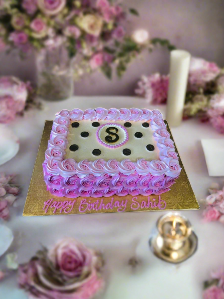 Sahib Rosette Birthday Cake