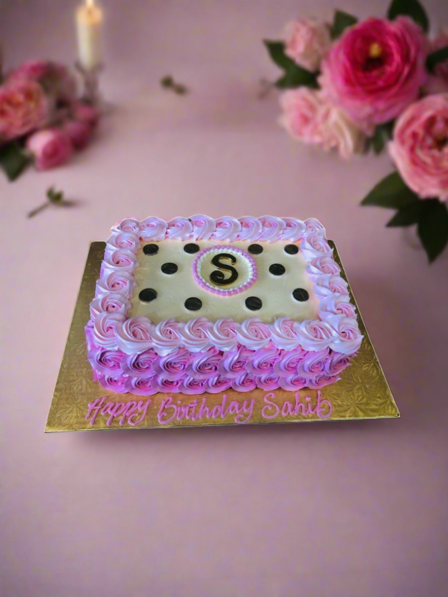 Sahib Rosette Birthday Cake