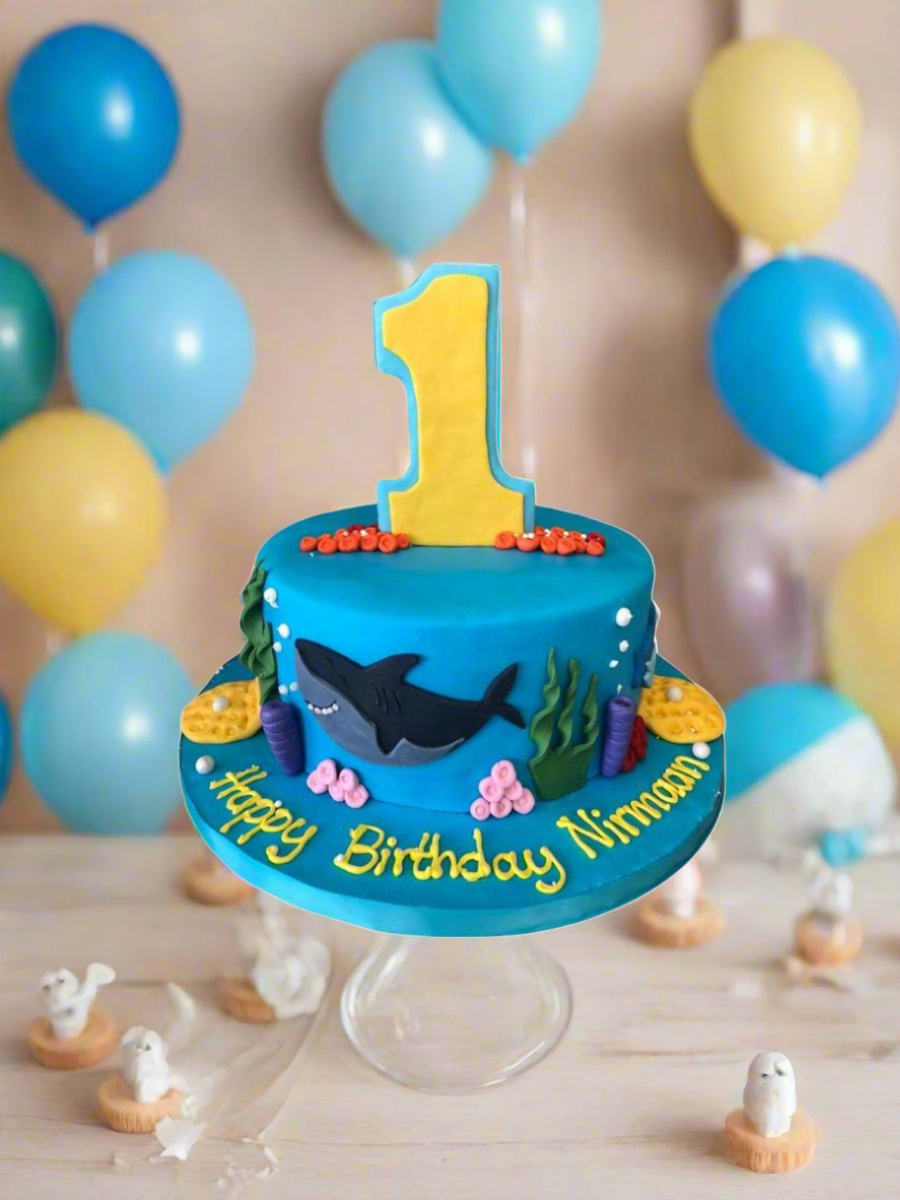 Baby Shark Fondant Cake