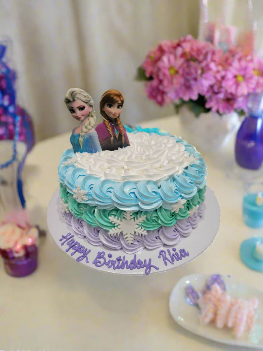 Rhia Frozen Rosette Cream Cake