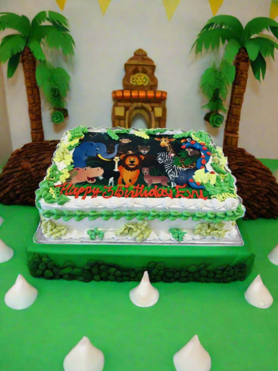 Aanya Jungle Birthday Cake