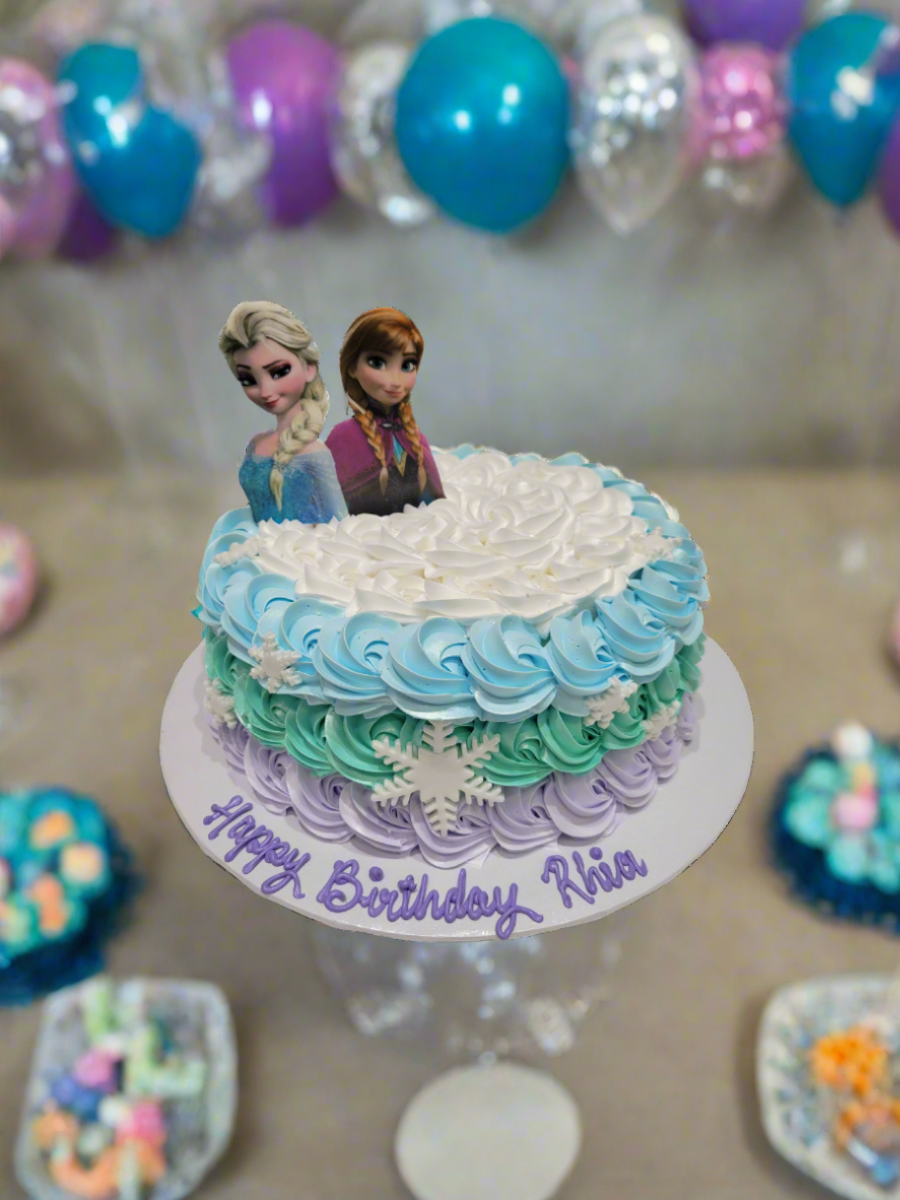 Rhia Frozen Rosette Cream Cake