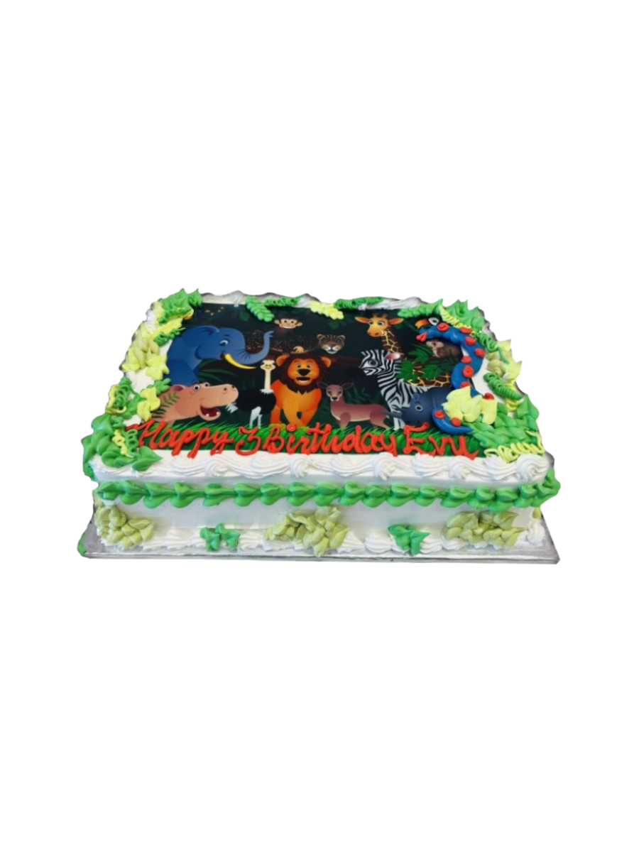Aanya Jungle Birthday Cake