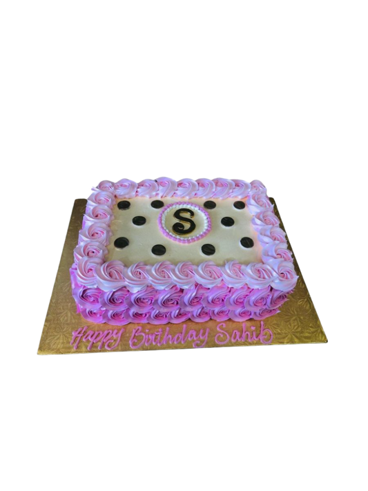Sahib Rosette Birthday Cake