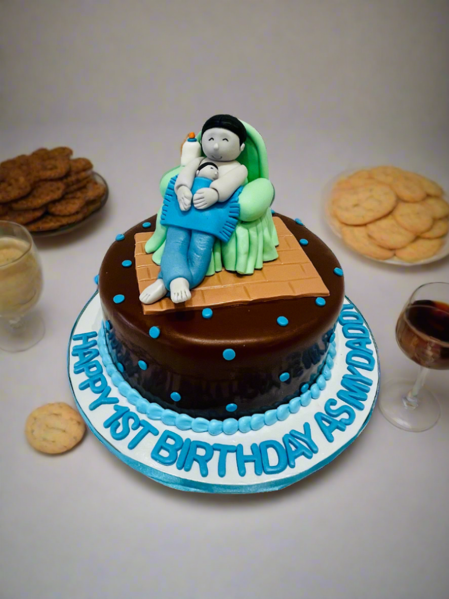 Son & Father Fondant Cake