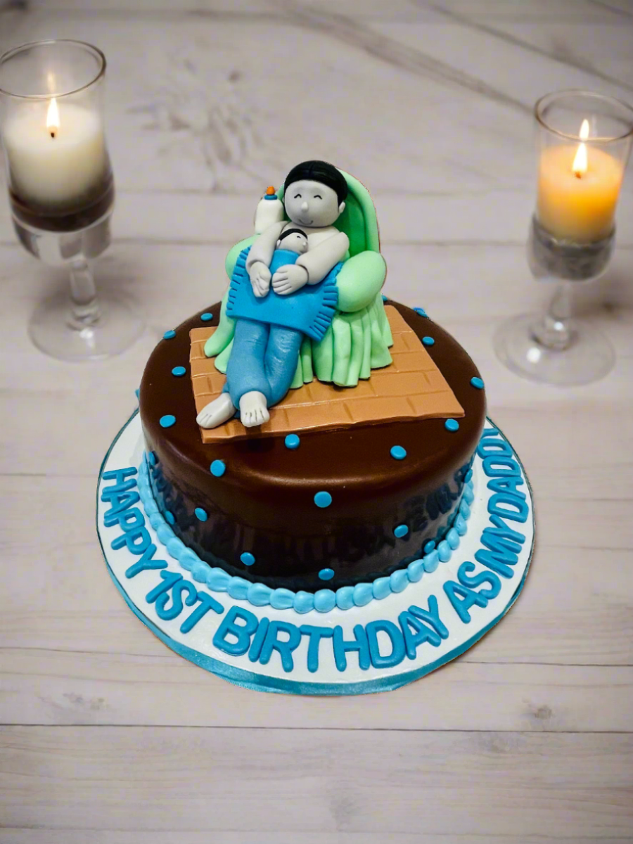 Son & Father Fondant Cake