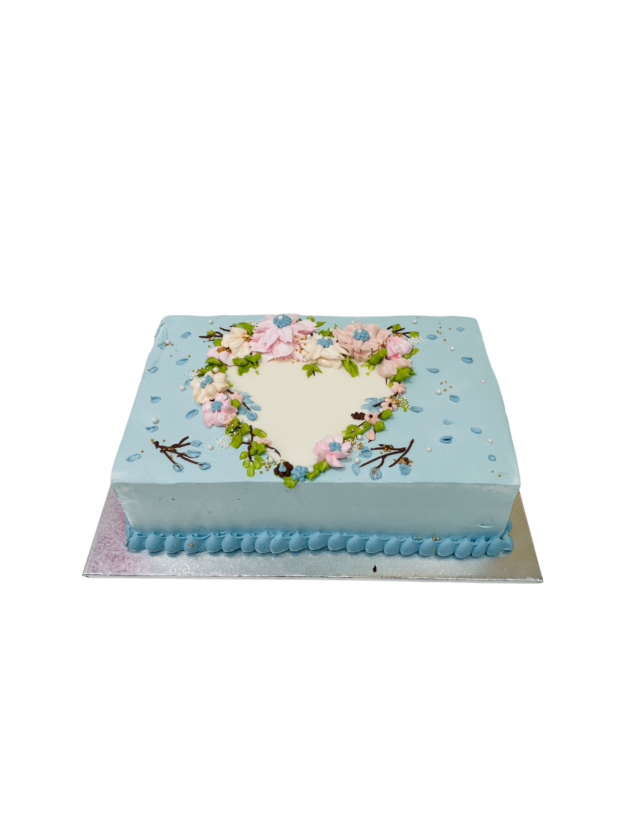 Isla Blue Flower Cake