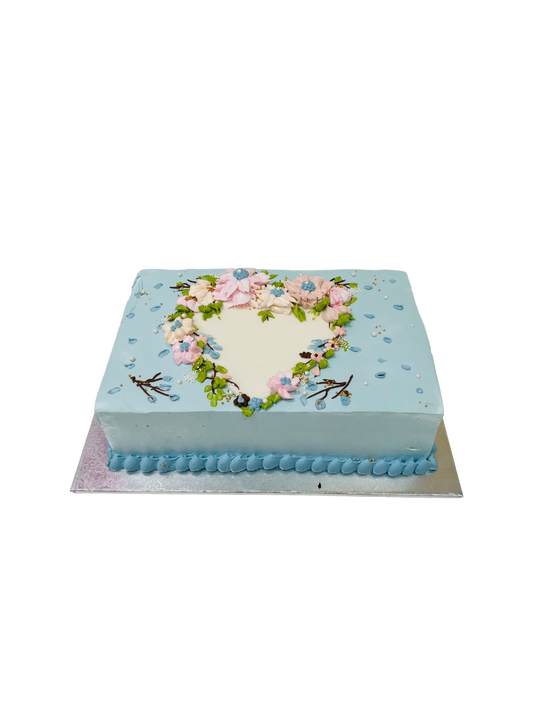 Isla Blue Flower Cake