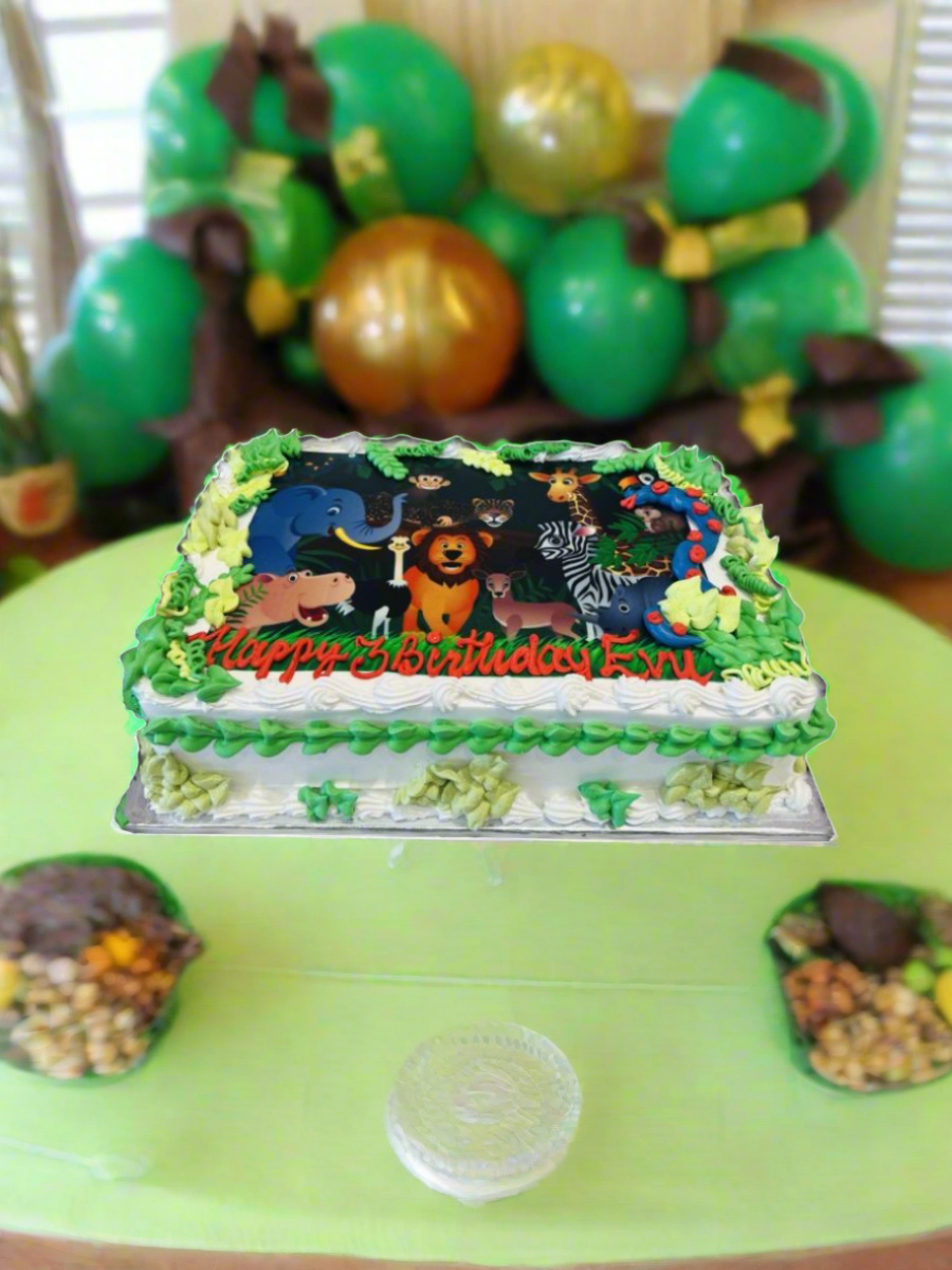 Aanya Jungle Birthday Cake