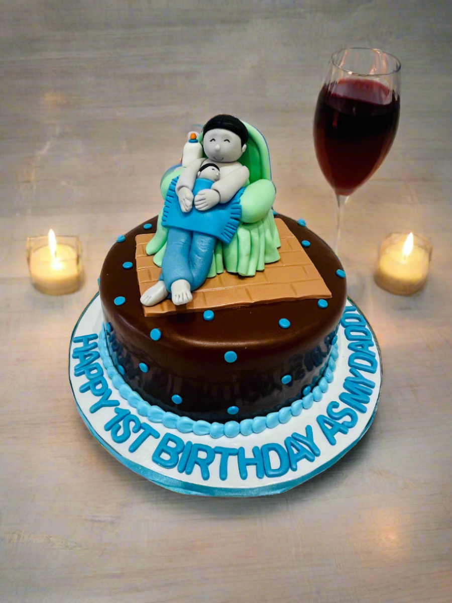 Son & Father Fondant Cake