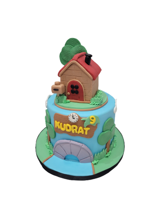 Kudrat House Fondant Cake