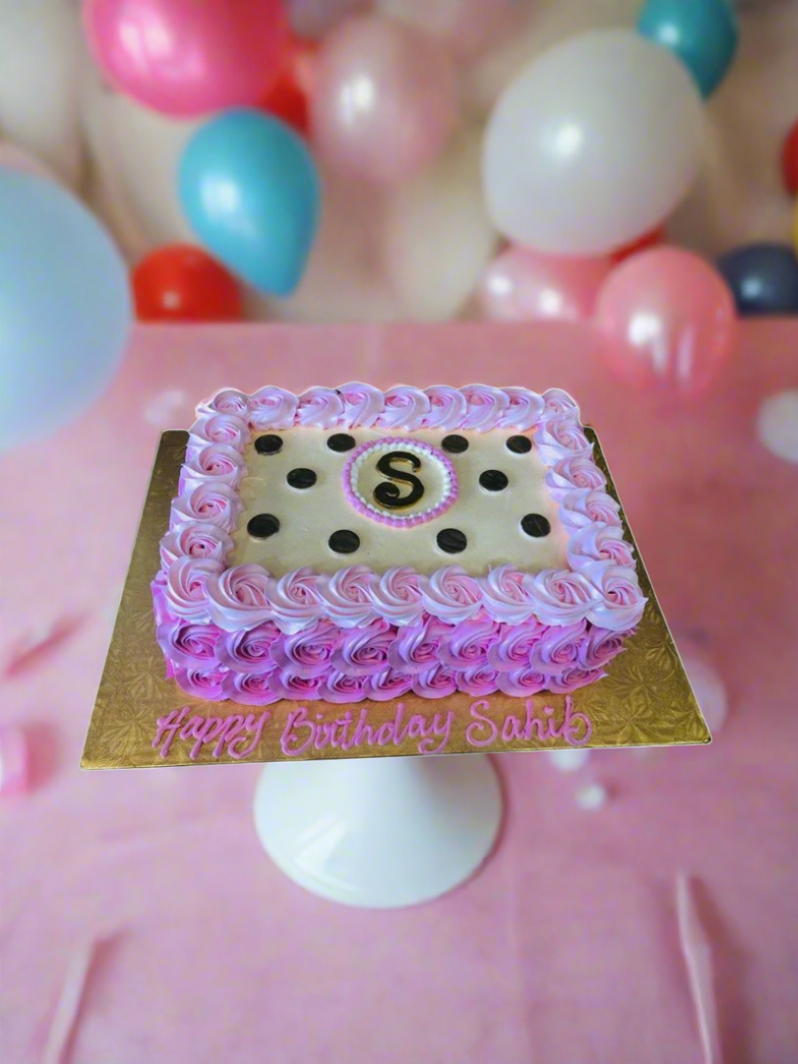 Sahib Rosette Birthday Cake