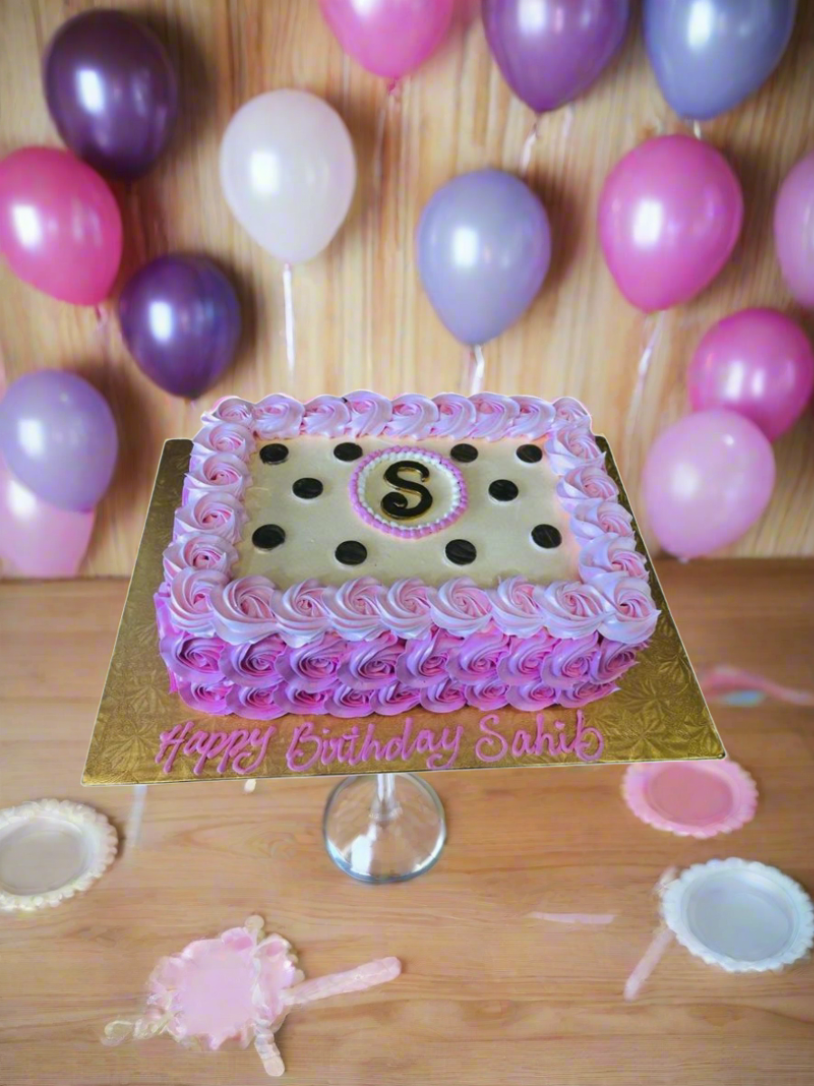 Sahib Rosette Birthday Cake