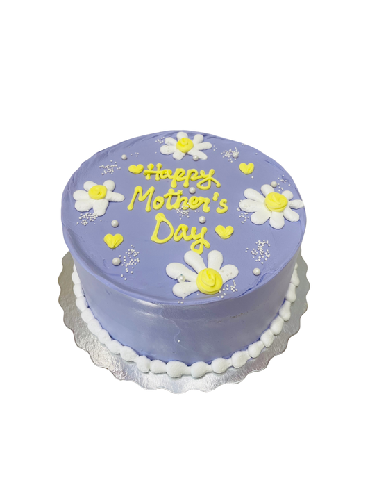 Purple & Yellow Mother's Day Cake