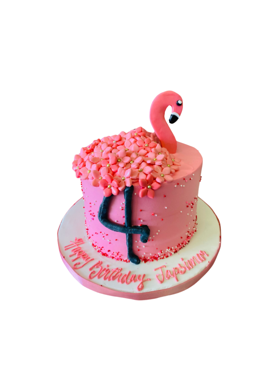 Flamingo Cream Cake