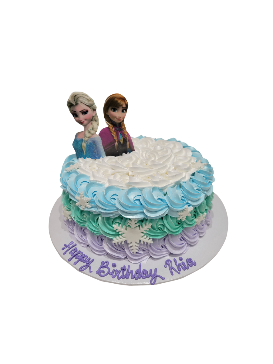 Rhia Frozen Rosette Cream Cake