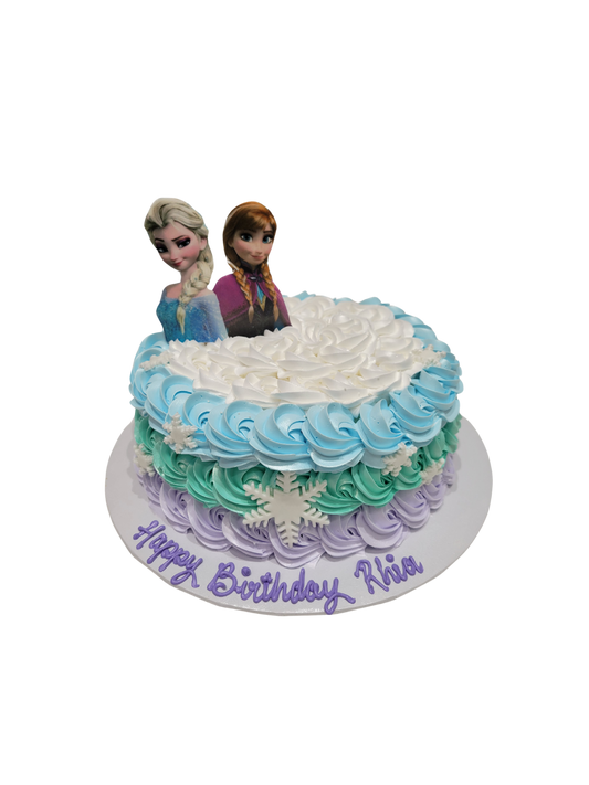 Rhia Frozen Rosette Cream Cake