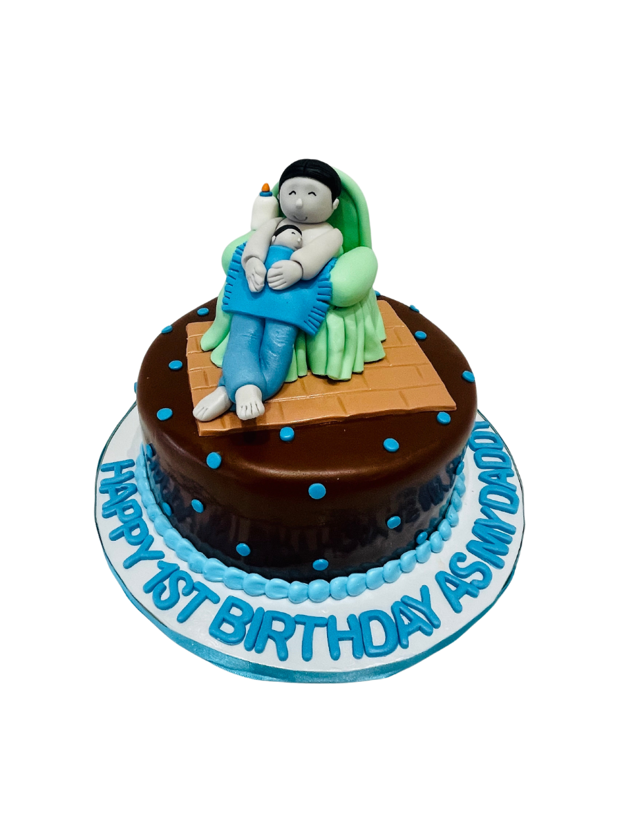 Son & Father Fondant Cake