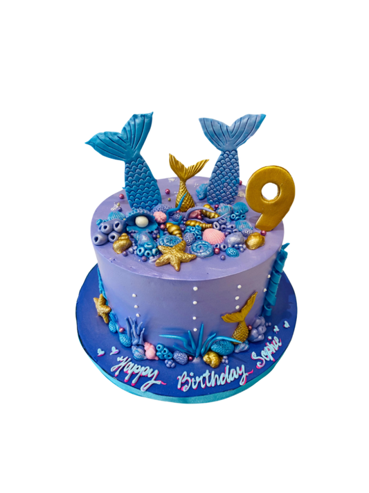 Sophie Mermaid Cream Cake