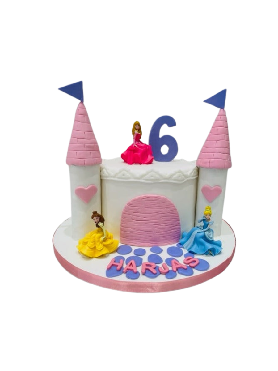 Disney Castle Fondant Cake