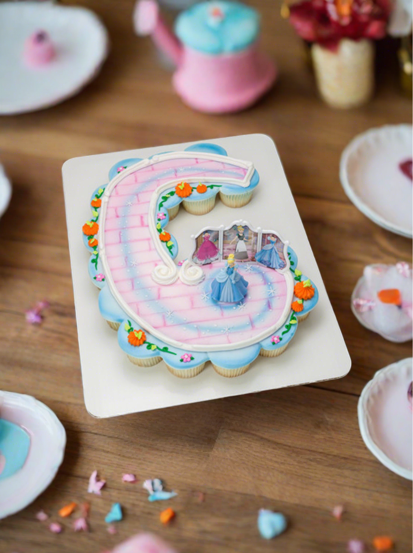 6Th Birthday Cinderella Transform Cupcakes