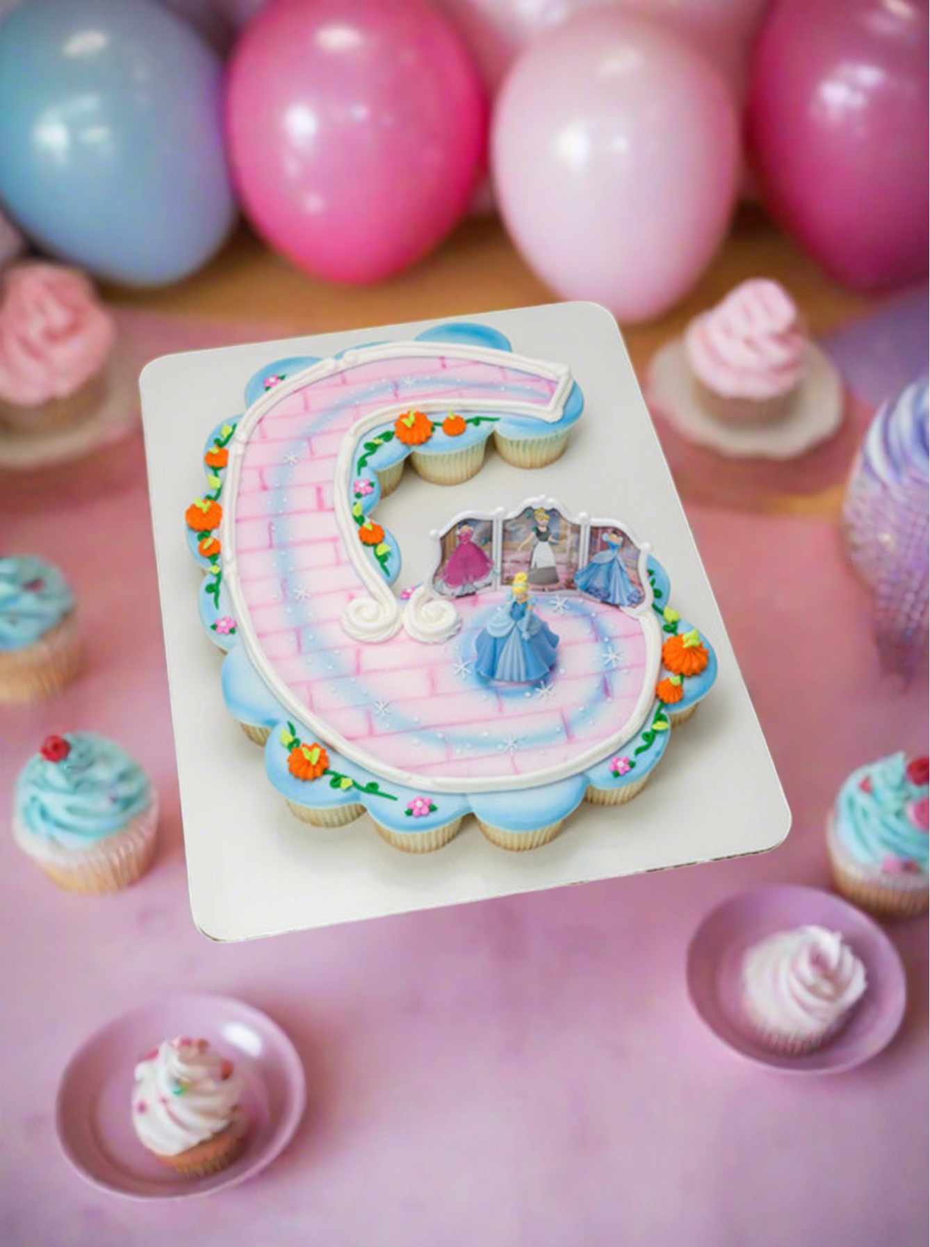 6Th Birthday Cinderella Transform Cupcakes