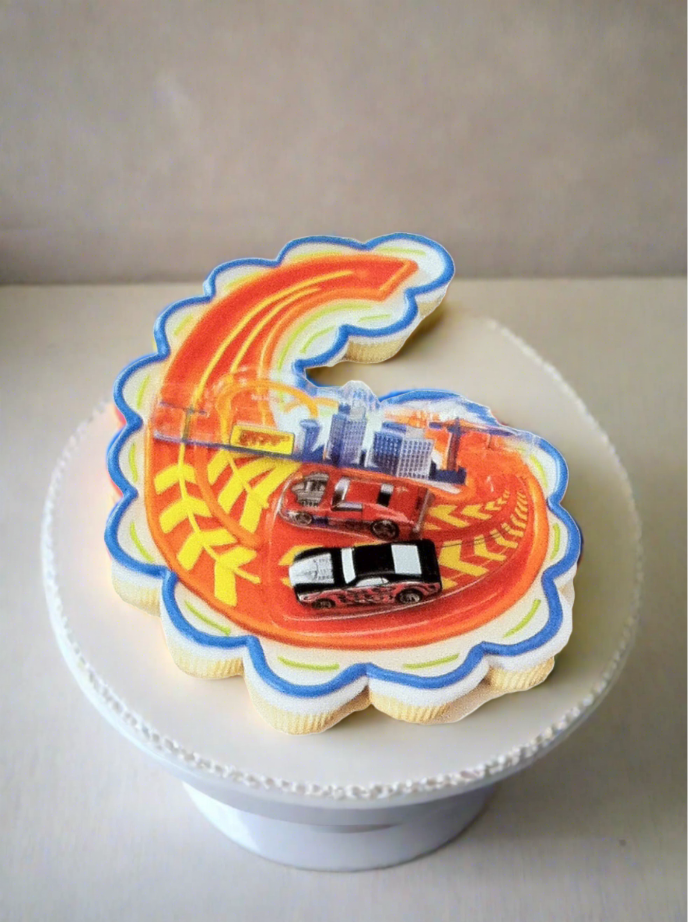 6Th Birthday Hot Wheels Cupcakes