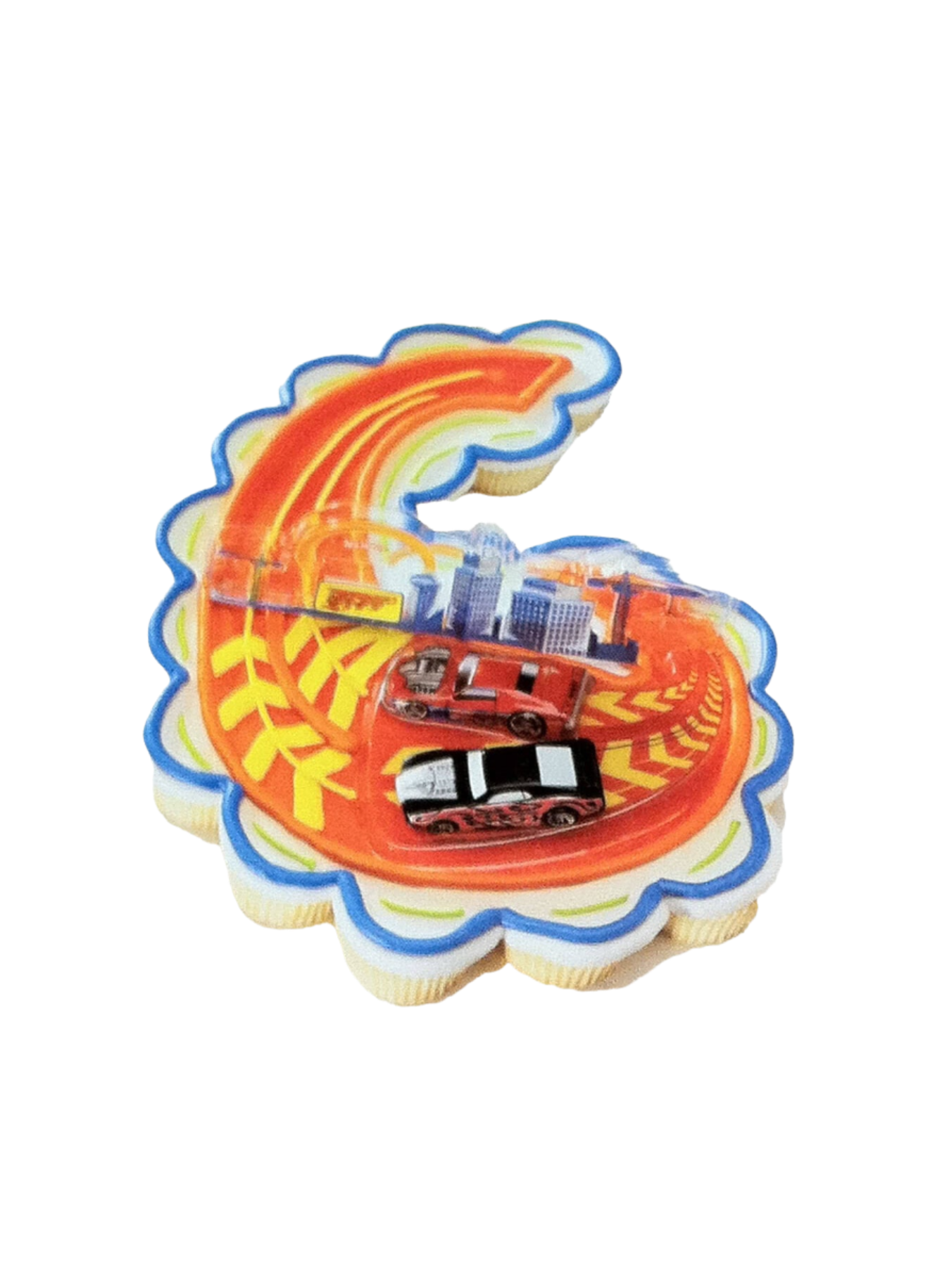 6Th Birthday Hot Wheels Cupcakes