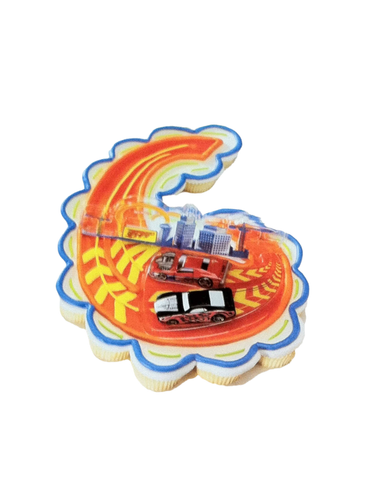 6Th Birthday Hot Wheels Cupcakes