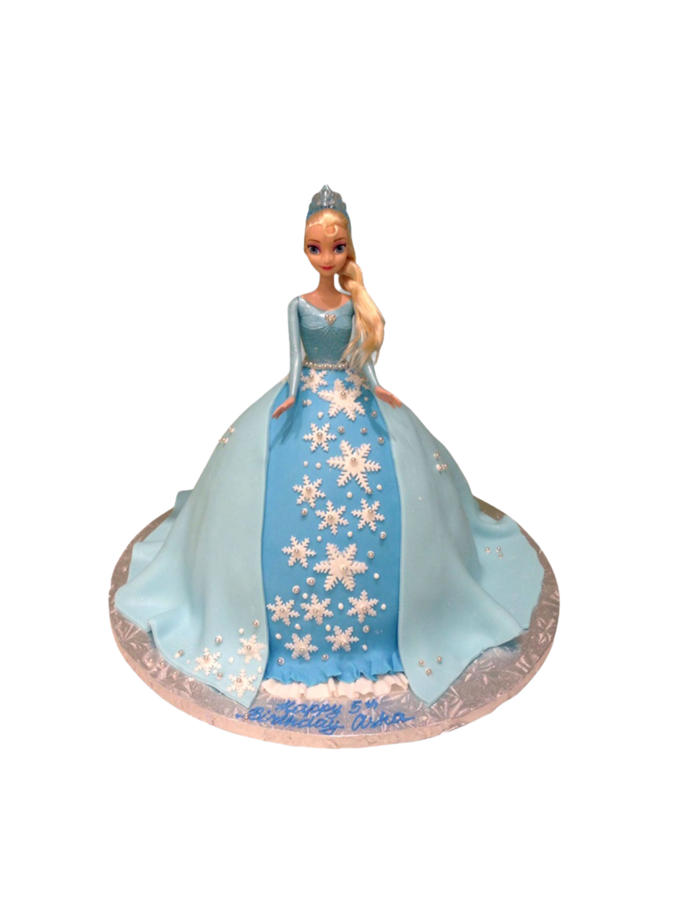 Frozen Fondant Barbie Cake