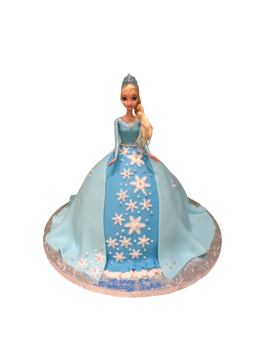 Frozen Fondant Barbie Cake