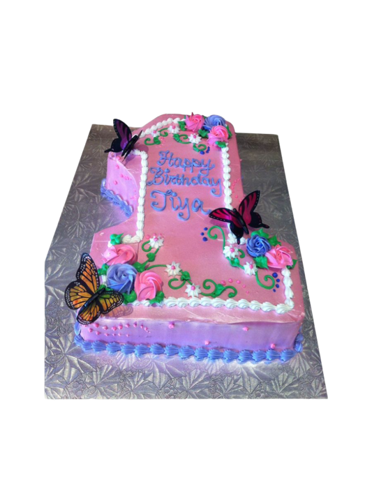 1St Birthday Butterfly Cake