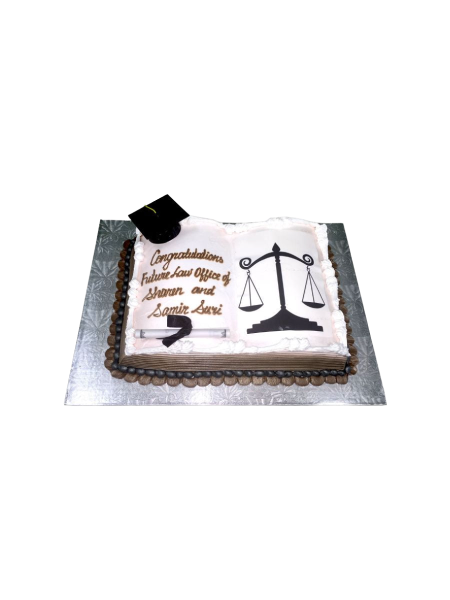 Diploma Book Cake