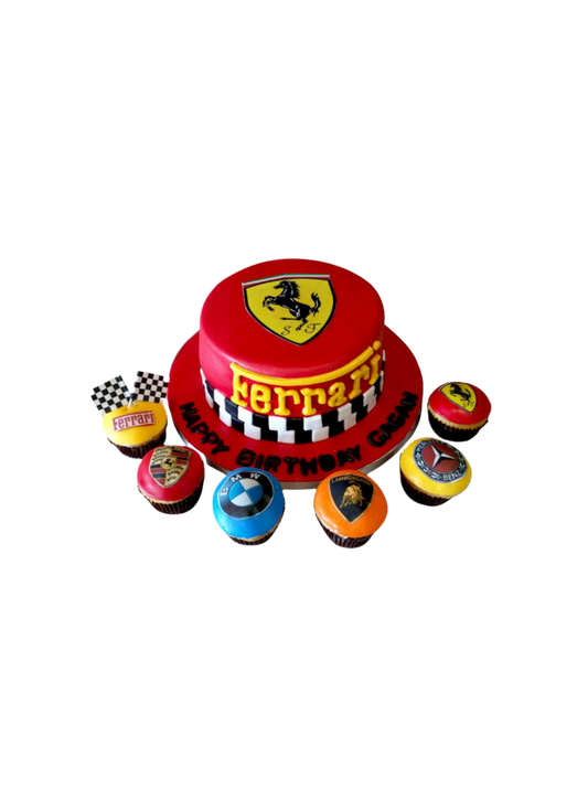 Ferrari Theme Cake
