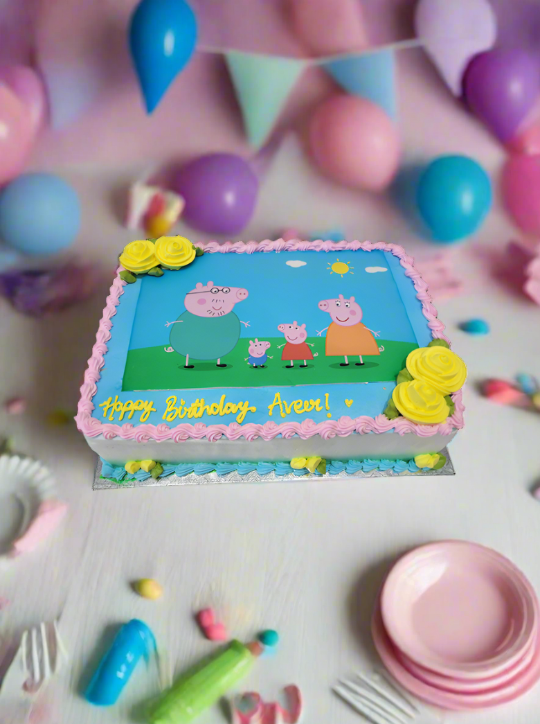 Peppa Pig Photo Cake