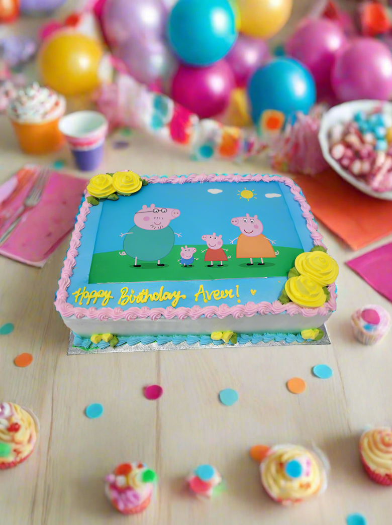 Peppa Pig Photo Cake