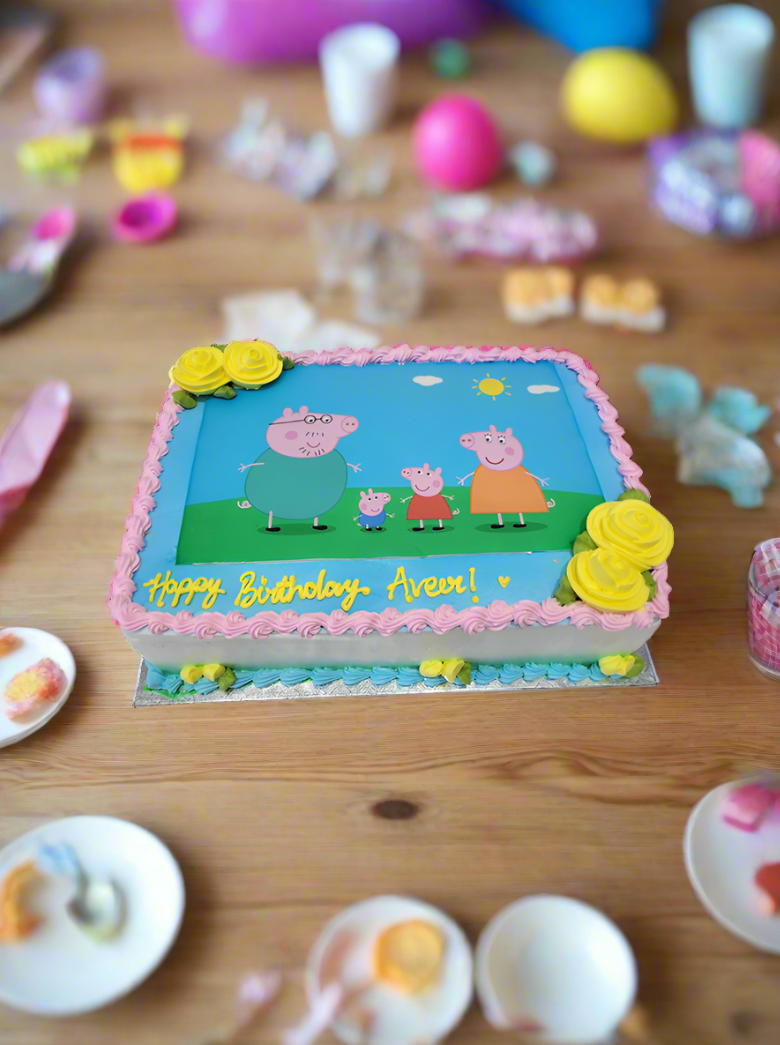 Peppa Pig Photo Cake