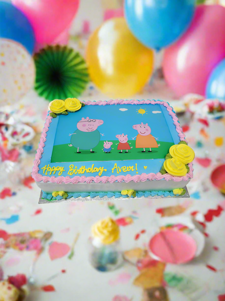 Peppa Pig Photo Cake