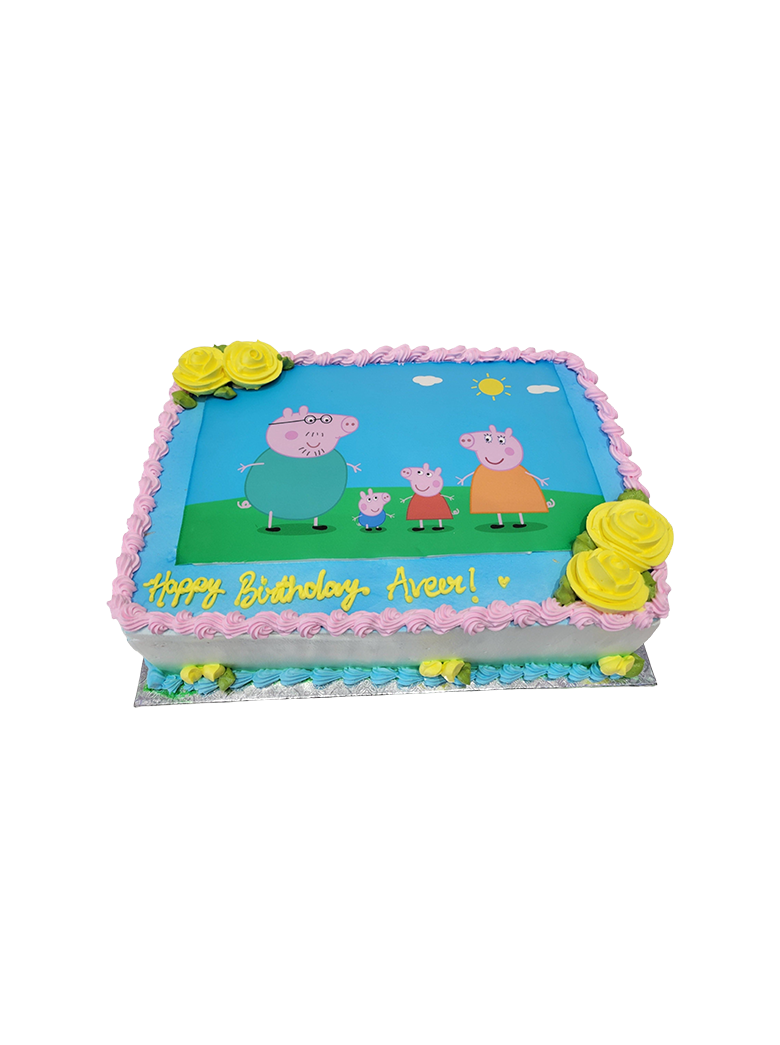 Peppa Pig Photo Cake