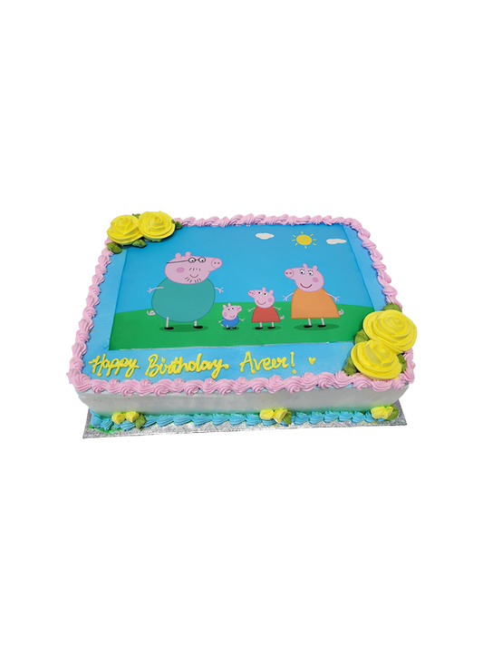 Peppa Pig Photo Cake