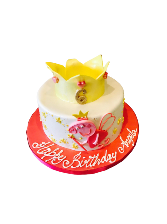 Peppa Pig Fondant Cake