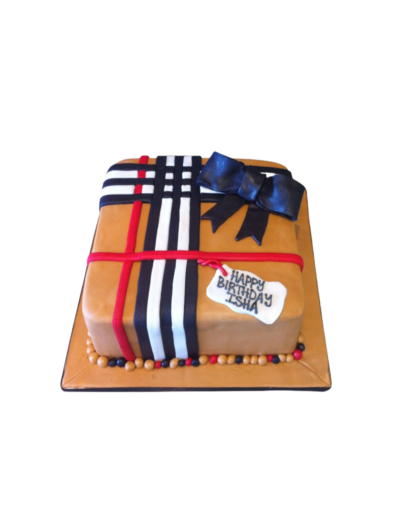 Burberry Gift Box Cake