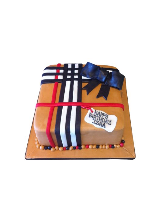 Burberry Gift Box Cake