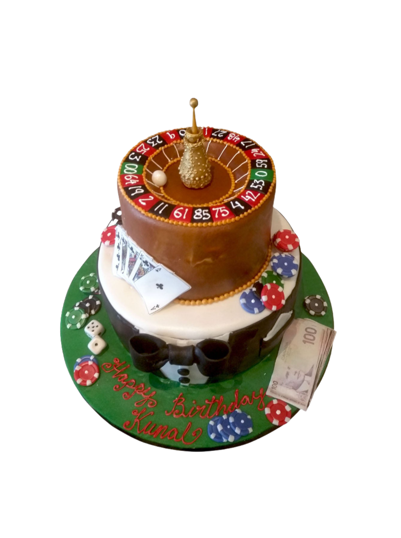 Casino Fondant Birthday Cake