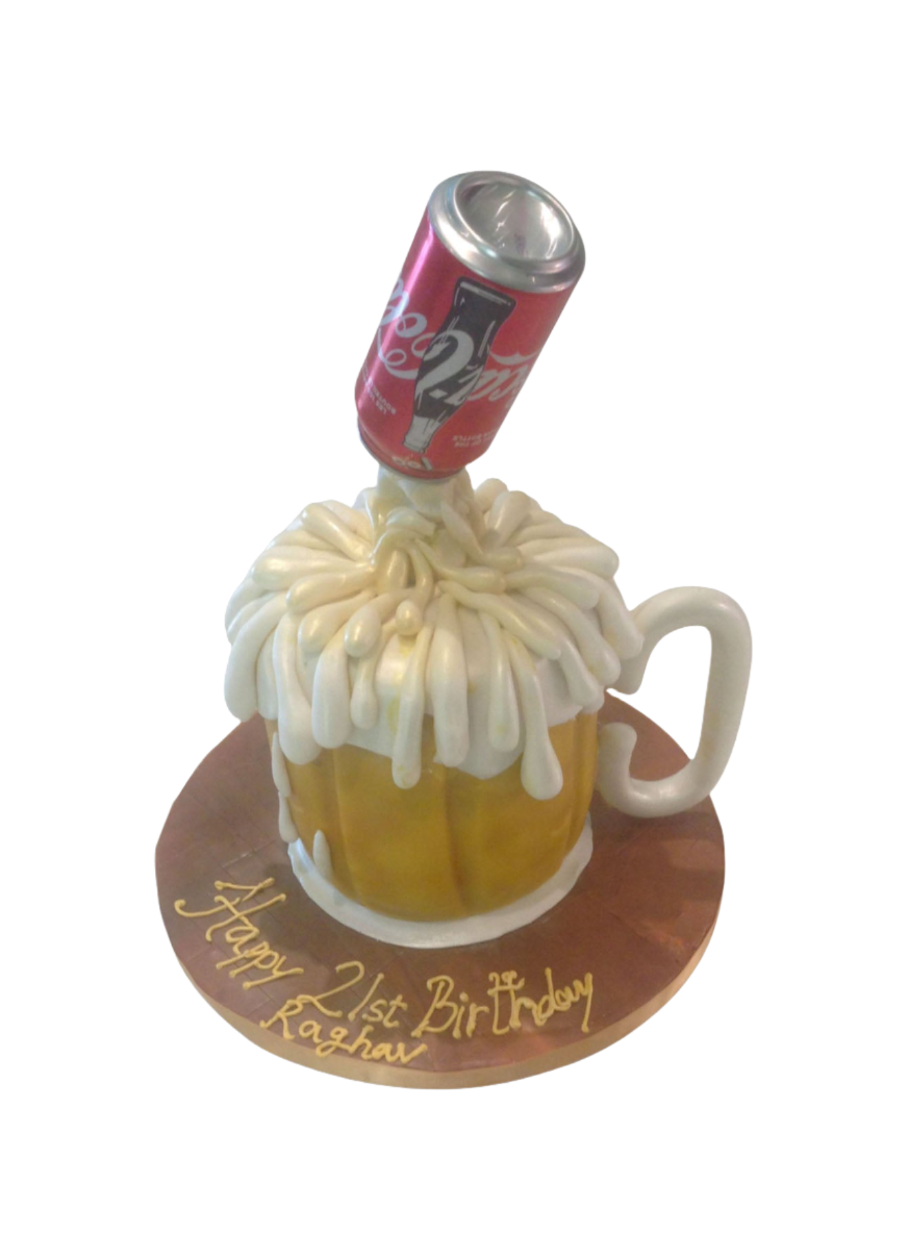 Beer Mug Fondant Cake