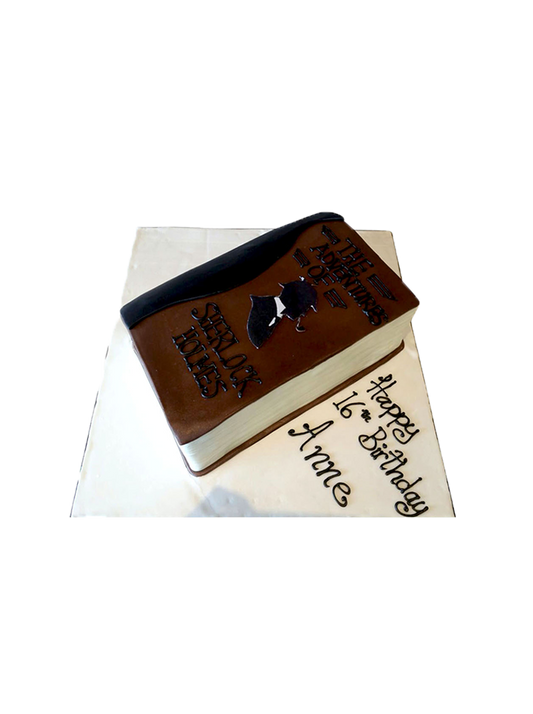 Sherlock Holmes Book Molded Cake
