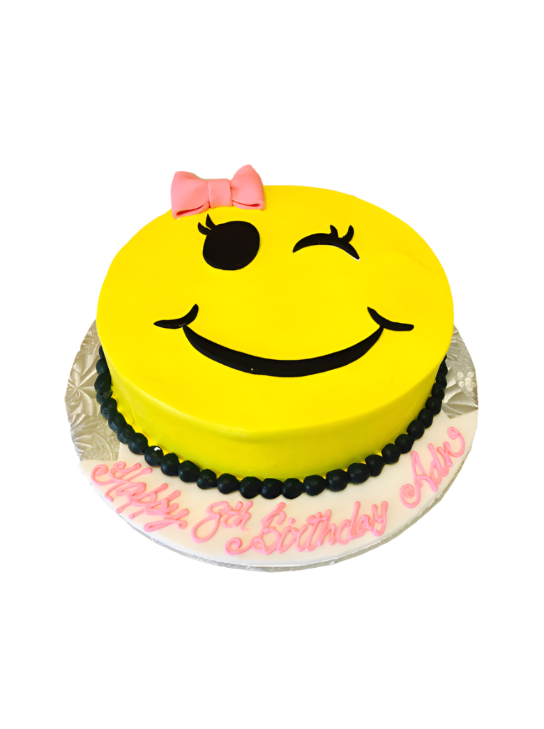 Winky Emoji Cake