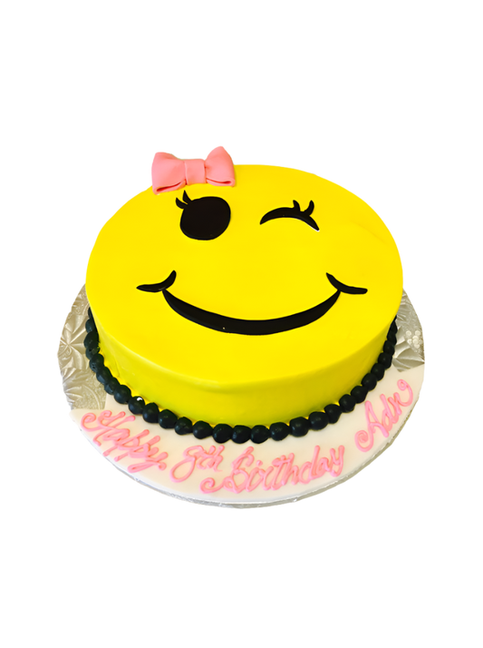 Winky Emoji Cake
